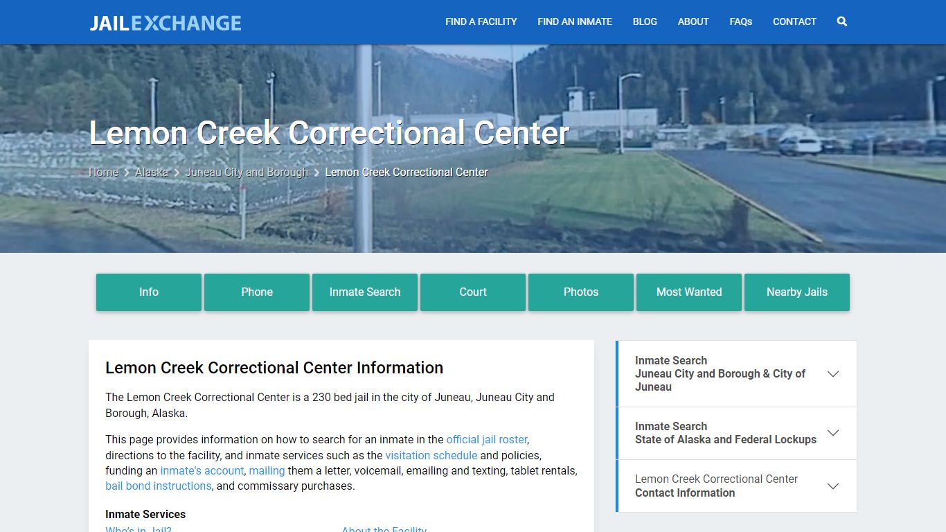 Lemon Creek Correctional Center, AK Inmate Search, Information